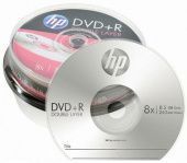 Фото HP DVD+R 8,5Gb 8x (box 10) DualLayer купить в MAK.trade