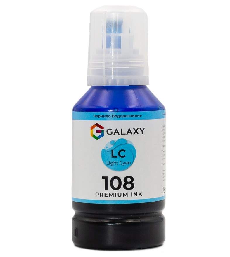 Чорнила GALAXY 108 для Epson L8050/L8100/L18050 (Light Cyan) 140ml | Купити в інтернет магазині