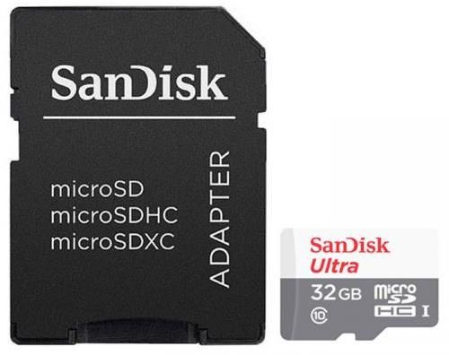Карта пам'яті SanDisk Ultra microSDHC 32GB Class 10+ adapter