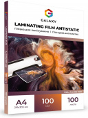 Фото Пленка для ламинирования GALAXY A4 (216х303) 100 микрон, глянцевая Antistatic (100л) купить в MAK.trade
