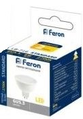 Светодиодная LED лампа Feron G5.3 4W 6400K, MR16 LB-240 Econom (холодный)