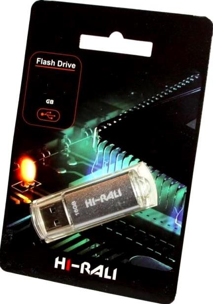 Flash-пам'ять Hi-Rali Rocket series Silver 64Gb USB 2.0 | Купити в інтернет магазині