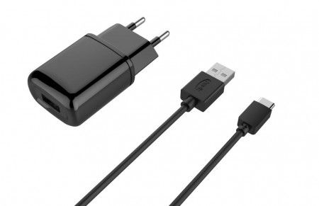 Мережевий зарядний пристрій HAVIT з роз'ємом USB 2A + кабель 1м Micro-USB