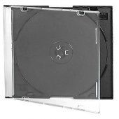 Фото CD box slim black 5,2mm (СУПЕР КАЧЕСТВО) (10шт/уп) купить в MAK.trade
