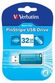 Фото Flash-память Verbatim PinStripe 32Gb USB 2.0 Blue купить в MAK.trade