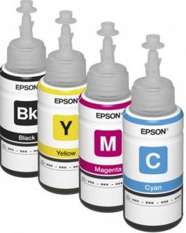 Комплект Оригинальных чернил Epson L100/L110/L200/L210/L355/ L555 (B/C/M/Y) 4х70ml
