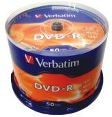 Фото DVD-R Verbatim 4,7Gb (box 50) 16x купить в MAK.trade