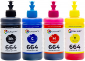 Фото Комплект чернил GALAXY 664 для Epson (B/C/M/Y) 4x200ml купить в MAK.trade