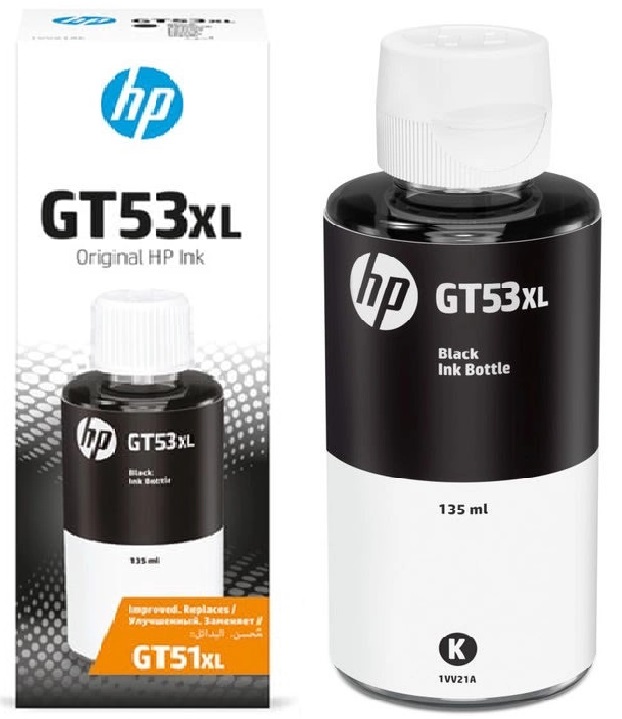 Оригинальні чорнила GT53XL HP GT5810/GT5820 (Black Pigment) 135ml (1VV21AE) | Купити в інтернет магазині