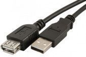 Фото Удлинитель Perfeo USB to USB 2.0 (1,5 метра) мама-папа купить в MAK.trade