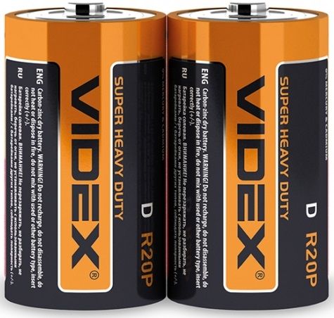 Батарейка Videx R20 (10шт/уп) D | Купити в інтернет магазині