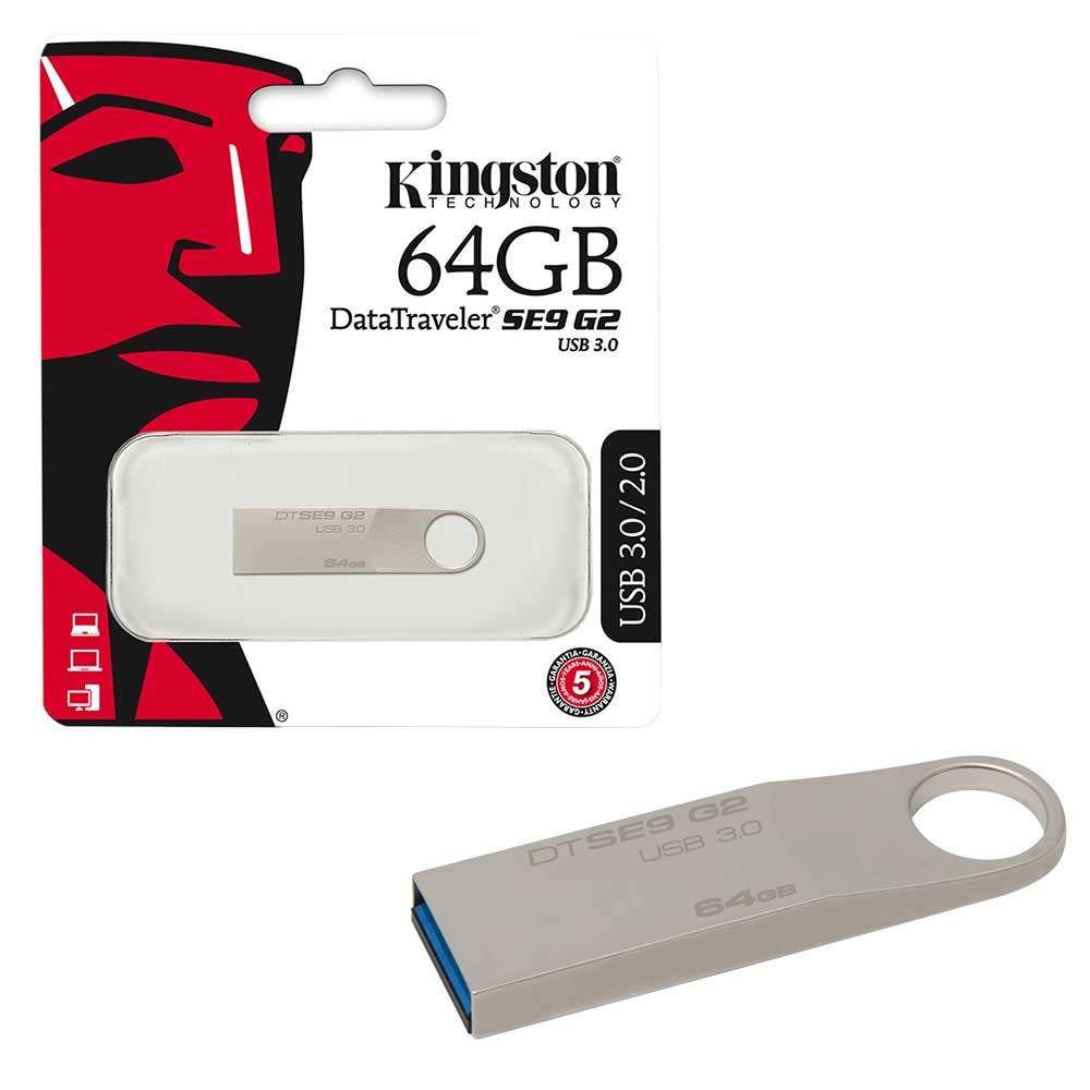 флеш-драйв KINGSTON DT SE9 G2 64GB USB 3.0 | Купити в інтернет магазині