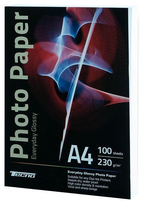 Tecno А4 (100л) 230г/м2 глянсовий фотопапір | Купити в інтернет магазині