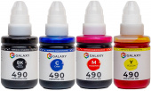 Фото Комплект чернил GALAXY GI-490 для Canon (BP/C/M/Y) 4x135ml купить в MAK.trade