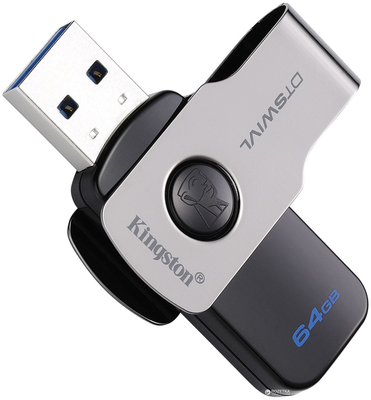 флеш-драйв KINGSTON DT SWIVL 64GB USB3.0 | Купити в інтернет магазині