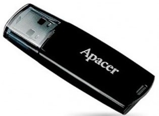 Flash-память Apacer AH322 32Gb USB 2.0 Black