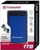 Фото Внешний жесткий диск Trancend 1TB 5400rpm 8MB StoreJet 2.5"H3 USB 3.0 Blue купить в MAK.trade