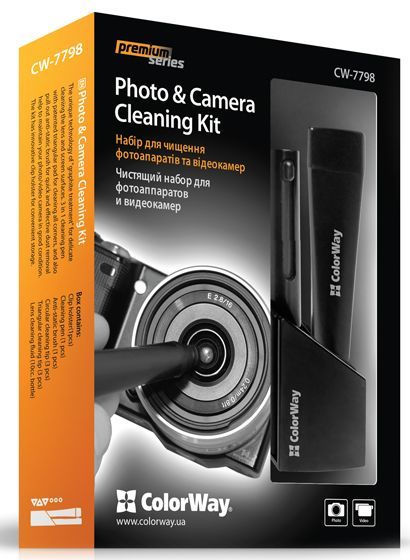 Набір ColorWay Premium для очищення Фото, відео техніки (CW-7798) | Купити в інтернет магазині
