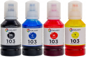 Фото Комплект чернил GALAXY 103 для Epson L-series (B/C/M/Y) 4x140ml купить в MAK.trade