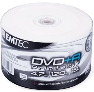 DVD+R Emtec 4,7Gb (bulk 50) 16x Printable | Купити в інтернет магазині