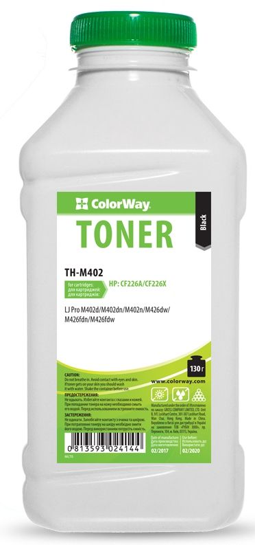 Тонер ColorWay (TH-M402) 130 г для HP LJ Pro M402/M426 | Купити в інтернет магазині