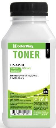 Тонер ColorWay (TCS-615BK-CH) Black 90g для Samsung CLP-615 + Чіп (5k DELCOPI)