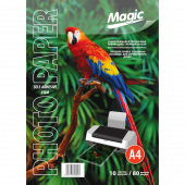 Фото Magic A4 (10л) 80мкм, Самоклеющаяся плёнка прозрачная для струйных принтеров купить в MAK.trade