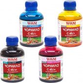 Фото Комплект чернил WWM C45 Canon MG2440/IP2840/E404/E514 (BP/C/M/Y) 4x200ml купить в MAK.trade