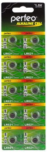 Батарейка Perfeo AG1 (LR621) Alkaline (10шт/уп) 1.5V | Купити в інтернет магазині