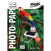 Фото Magic A3 (50л) 135г/м2 Самоклейка, глянцевая фотобумага купить в MAK.trade