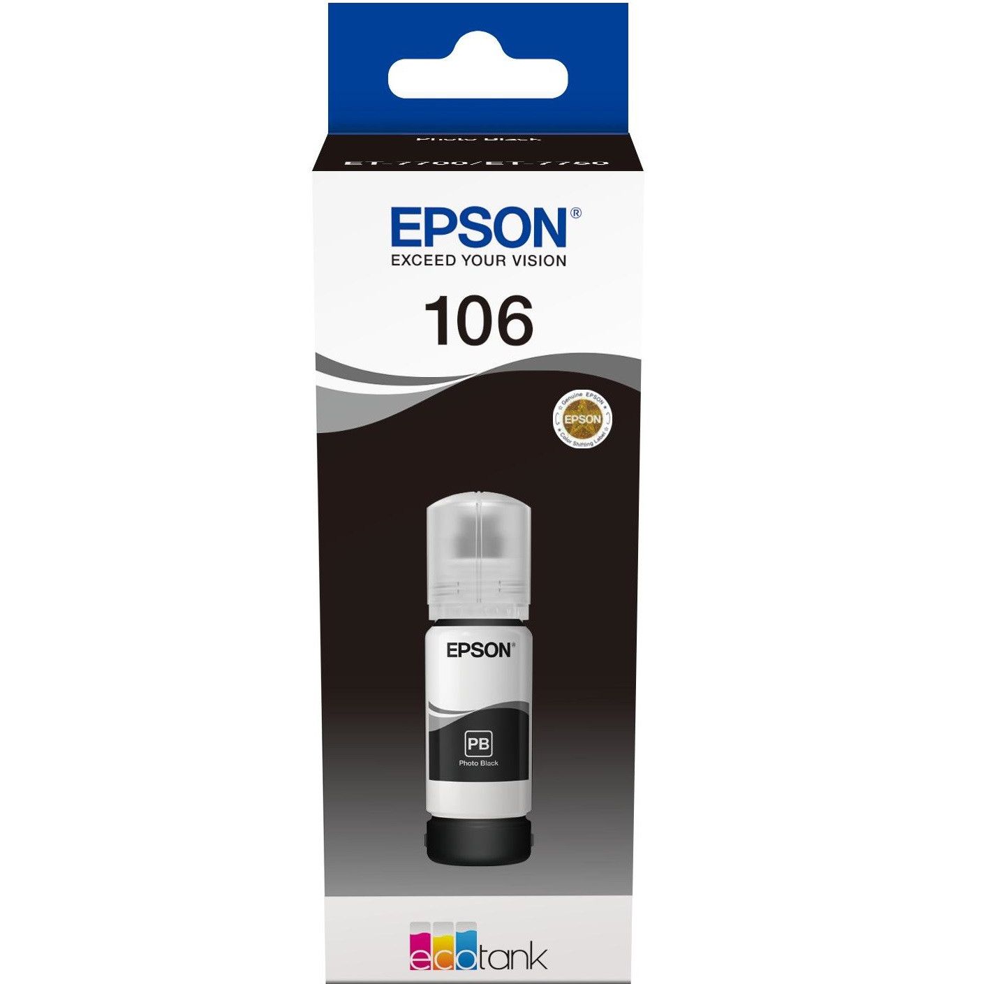 Оригінальне чорнило Epson (106) L7160/L7180 (Black) 70ml (C13T00R140) | Купити в інтернет магазині