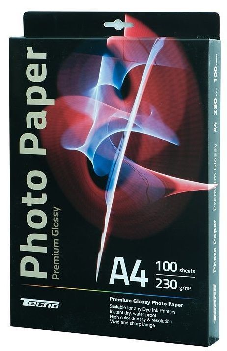 Tecno А4 (100л) 230г/м2 Суперглянець фотопапір