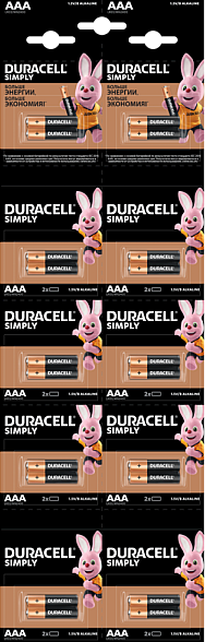 Батарейка Duracell LR03 MN2400 (20шт/уп) ААА плакат | Купити в інтернет магазині