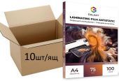 Фото Пленка для ламинирования GALAXY A4 (216х303) 75 микрон, глянцевая Antistatic (10 х 100л) купить в MAK.trade