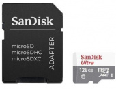 Фото карта памяти SANDISK microSDXC 128GB A1 card Class 10 UHS I + SD-adapter  купить в MAK.trade