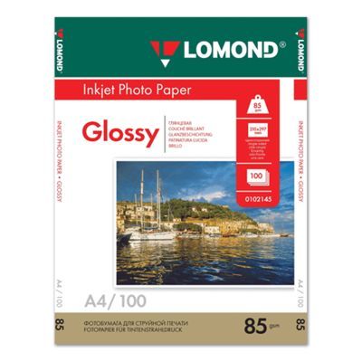 Lomond A4 (100л) 85г/м2 глянсовий фотопапір | Купити в інтернет магазині