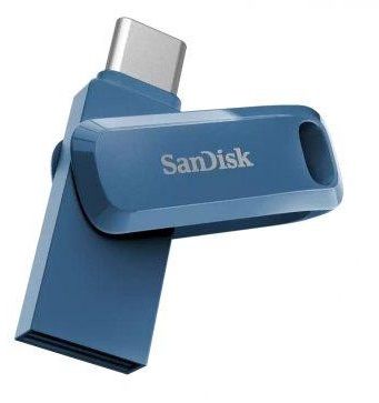 Flash SanDisk Ultra Dual Go USB 3.1 - Type-C 64Gb (150 Mb/s) Navy Blue | Купити в інтернет магазині