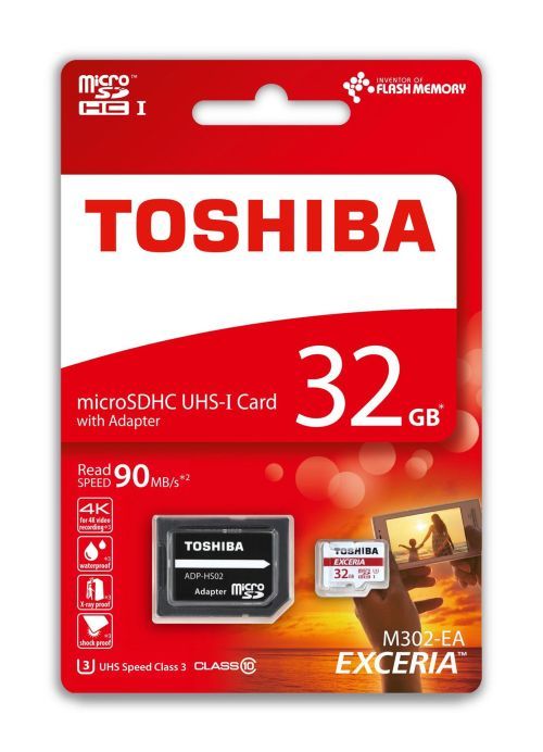 Карта пам'яті Toshiba microSDHC 32GB Class 10 UHS-I U3 + adapter | Купити в інтернет магазині