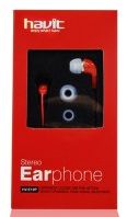 Навушники (вкладиші) Havit HV-E86P red гарнітура | Купити в інтернет магазині
