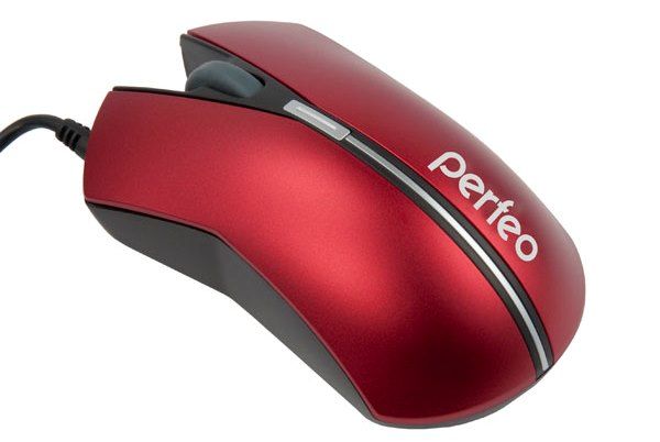 Миша Perfeo PF-12-OP-GR USB Red | Купити в інтернет магазині