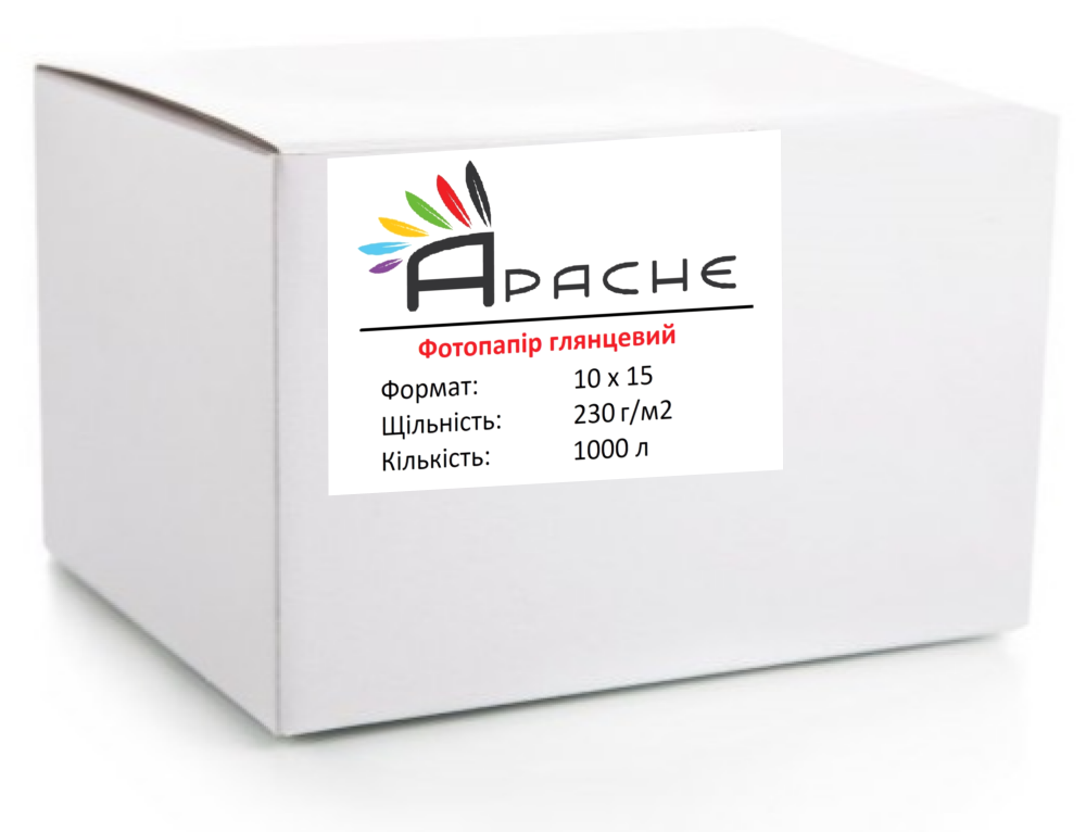 Фотопапір Apache 10х15 (1000л) 230г/м2 глянцевий | Купити в інтернет магазині