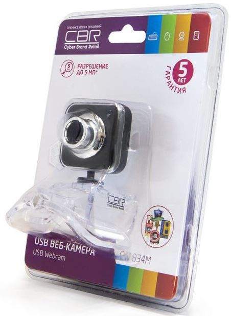 Веб-камера CBR CW 834 Black | Купити в інтернет магазині