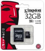 Фото Карта памяти Kingston Canvas Select microSDHC 32GB Class 10 UHS-I + SD adapter купить в MAK.trade