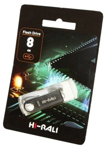 Flash-пам'ять Hi-Rali Shuttle series Silver 8Gb USB 2.0 | Купити в інтернет магазині