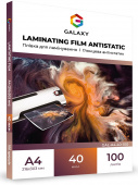 Фото Пленка для ламинирования GALAXY A4 (216х303) 40 микрон, глянцевая Antistatic (100л) купить в MAK.trade