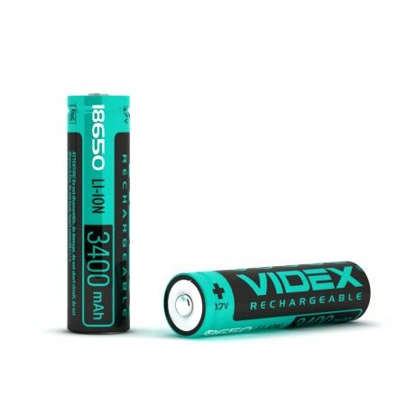 Акумулятор Videx Li-Ion 18650-P (ЗАХИСТ) 3400mAh (1шт/уп) | Купити в інтернет магазині