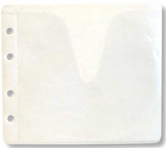 Конверт пластиковий білий для 2-х дисків (100шт/уп)