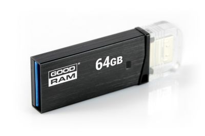 Flash-пам'ять Goodram OTN3 64GB OTG, USB 3.0 Black | Купити в інтернет магазині