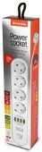 Фото Сетевой фильтр СolorWay 2 метра, 4 розетки/4USB (белый) купить в MAK.trade