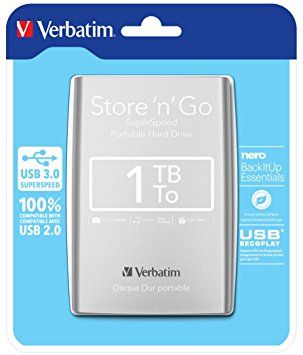 VERBATIM 1 Tb External Silver USB 3.0 | Купити в інтернет магазині